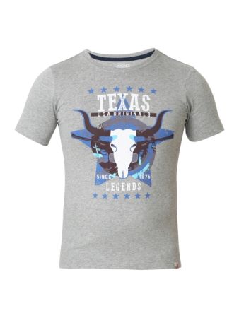 Jockey Grey Melange Prints Boys Printed T-Shirt
