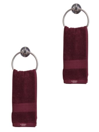 Jockey Burgundy Hand Towel Pack of 2