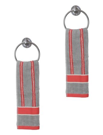 Jockey Grey Hand Towel Pack of 2