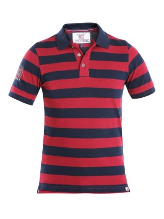 Jockey Navy & Deep Red Boys Half Sleeve POLO T-shirt